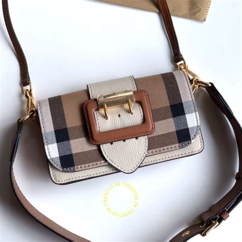 túi xách kẻ burberry|túi chéo Burberry.